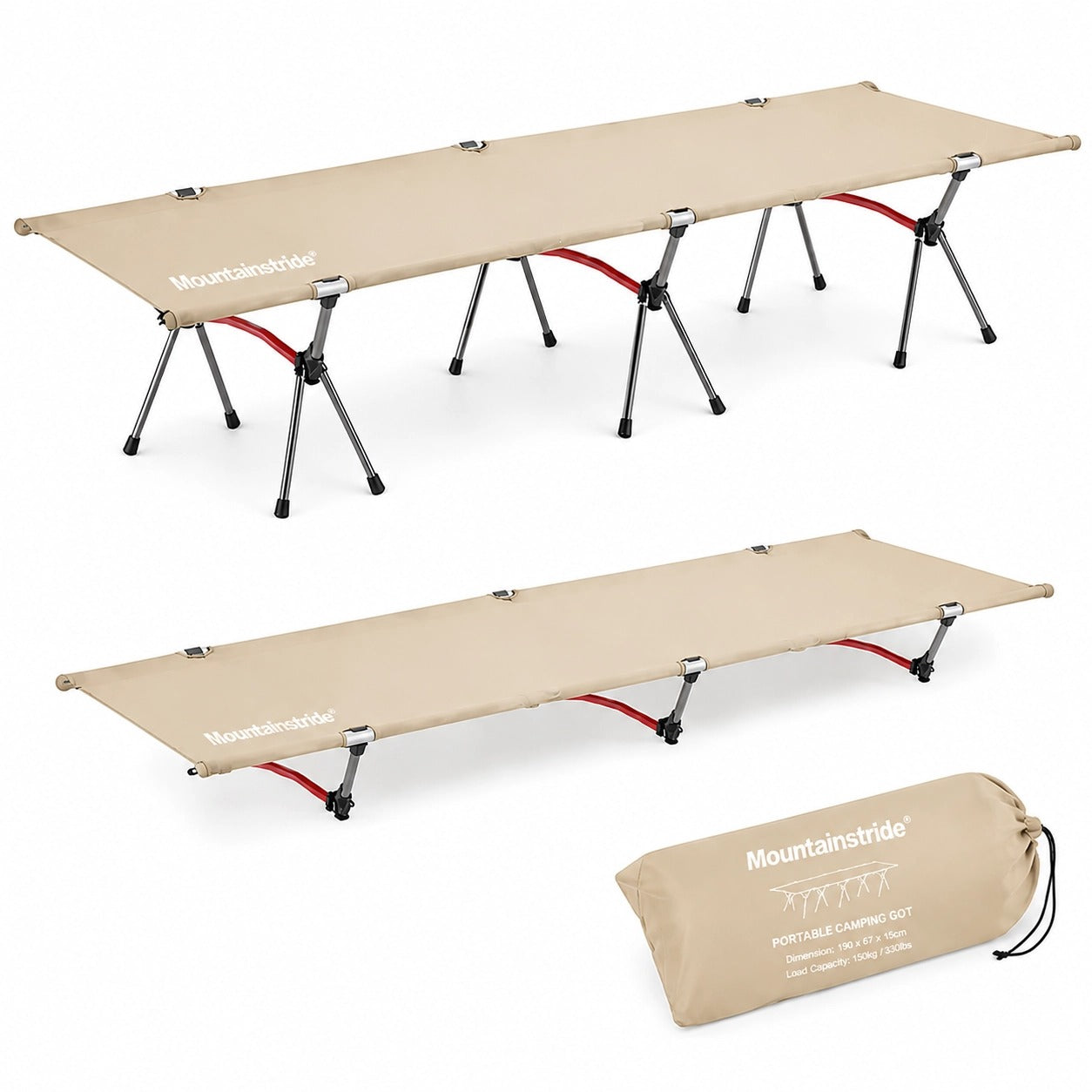 Portable Dual Height Camping Cot