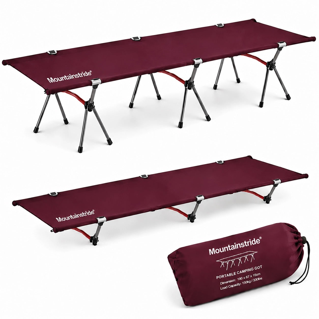 Portable Dual Height Camping Cot
