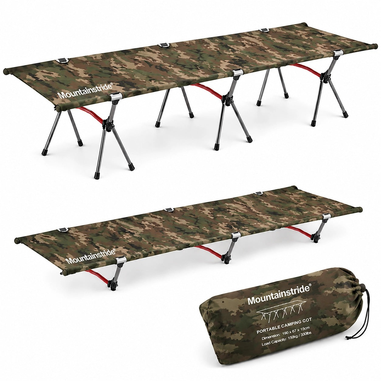 Portable Dual Height Camping Cot