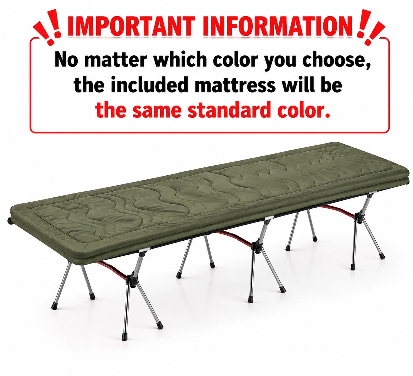 Portable Dual Height Camping Cot