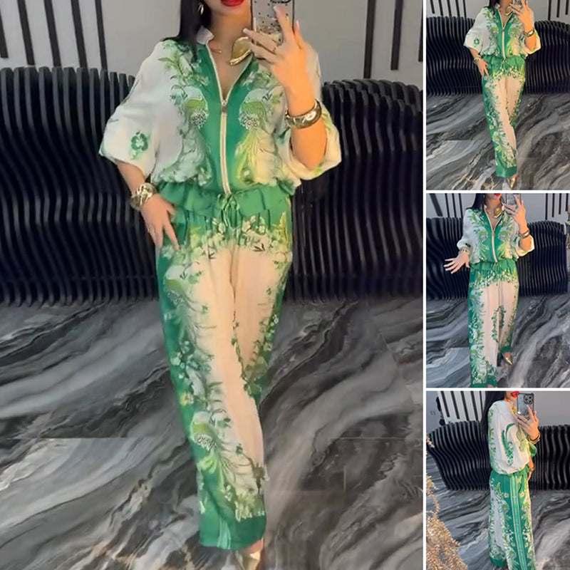 Luxury 2-Piece Printed Co-Ord Set