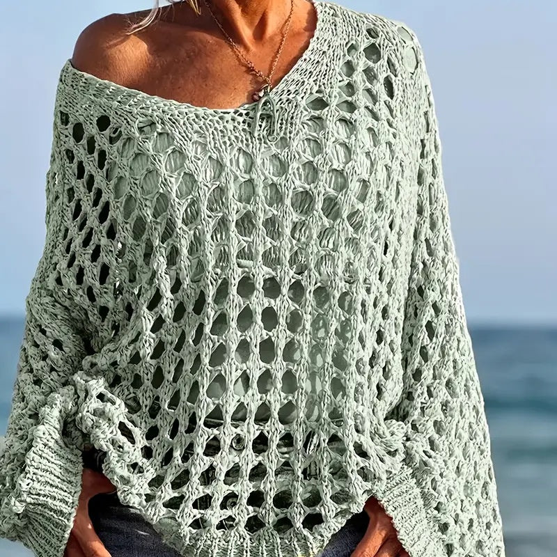 Breezy Crochet Knit Top