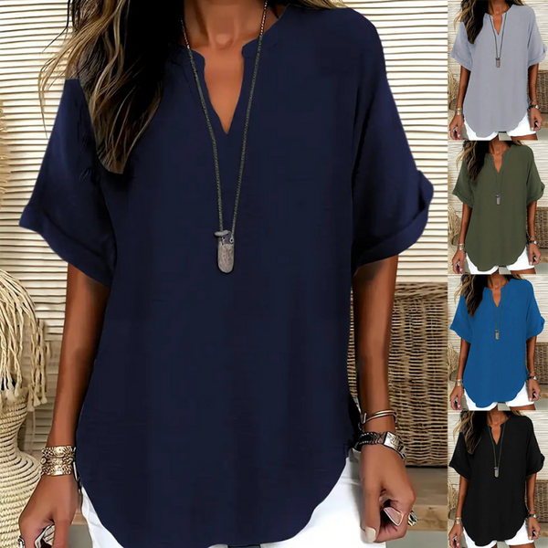 Everyday Notched Neck Top